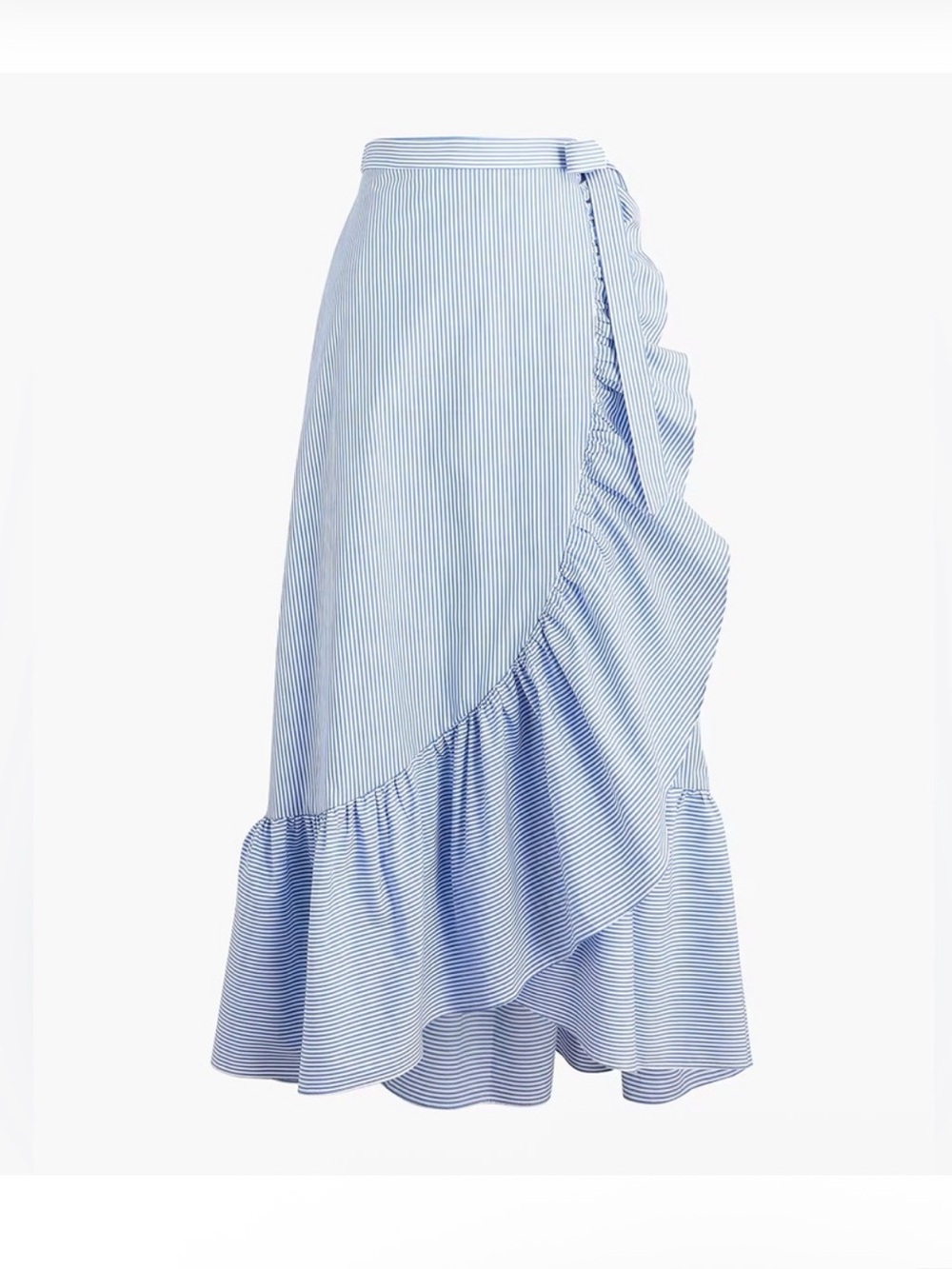 J Crew Striped Wrap Skirt
